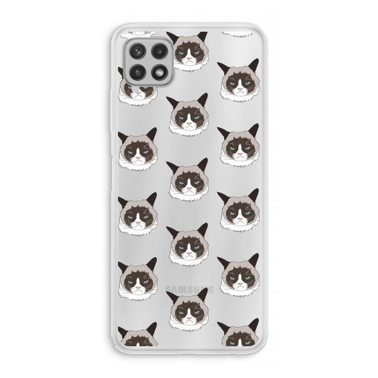 It's a Purrr Case: Samsung Galaxy A22 4G Transparant Hoesje