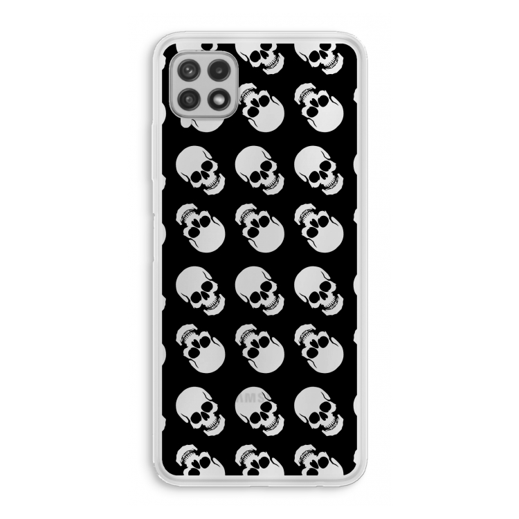Musketon Skulls: Samsung Galaxy A22 4G Transparant Hoesje