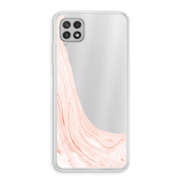 Peach bath: Samsung Galaxy A22 4G Transparant Hoesje
