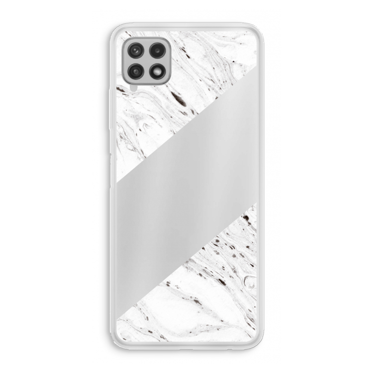 Biggest stripe: Samsung Galaxy A22 4G Transparant Hoesje