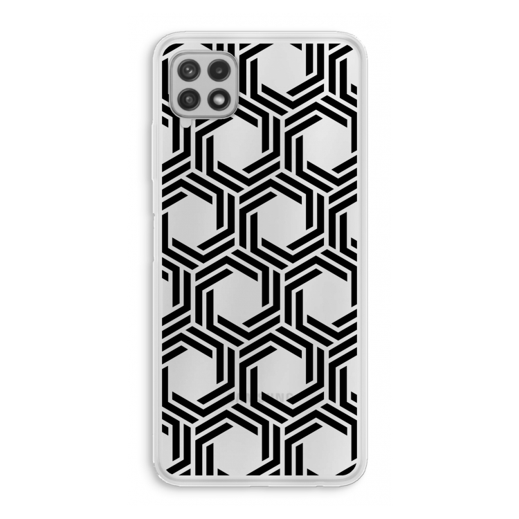 Geometrisch patroon: Samsung Galaxy A22 4G Transparant Hoesje