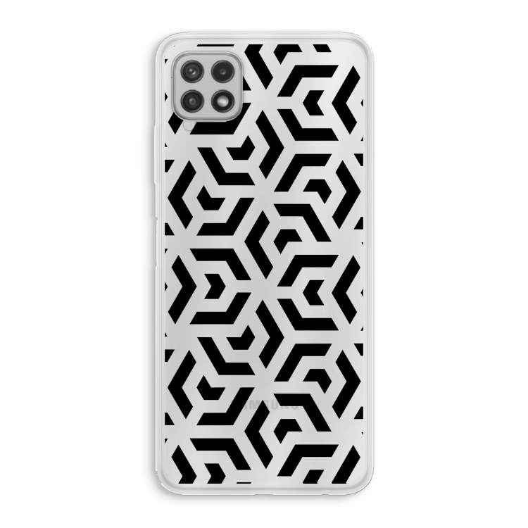 Crazy pattern: Samsung Galaxy A22 4G Transparant Hoesje