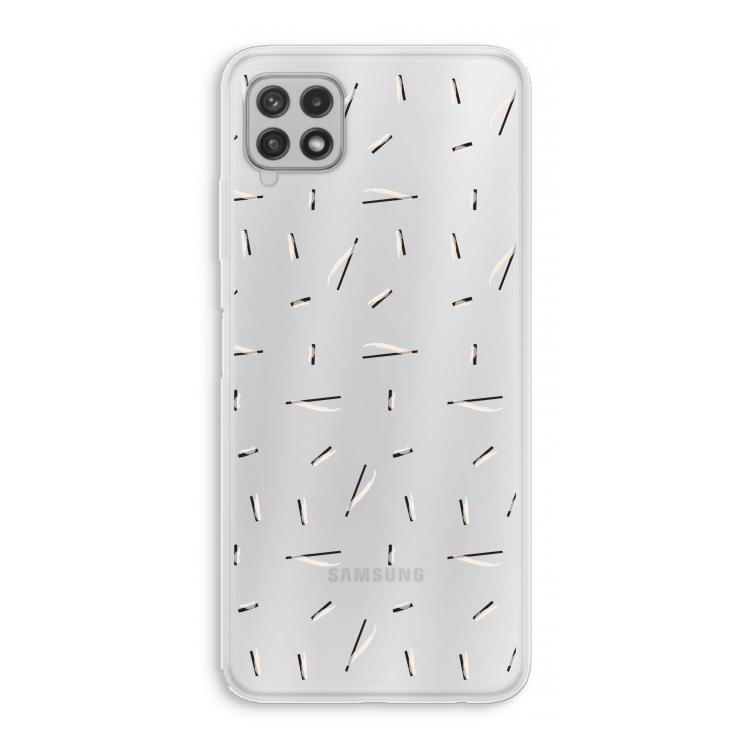 Hipster stripes: Samsung Galaxy A22 4G Transparant Hoesje