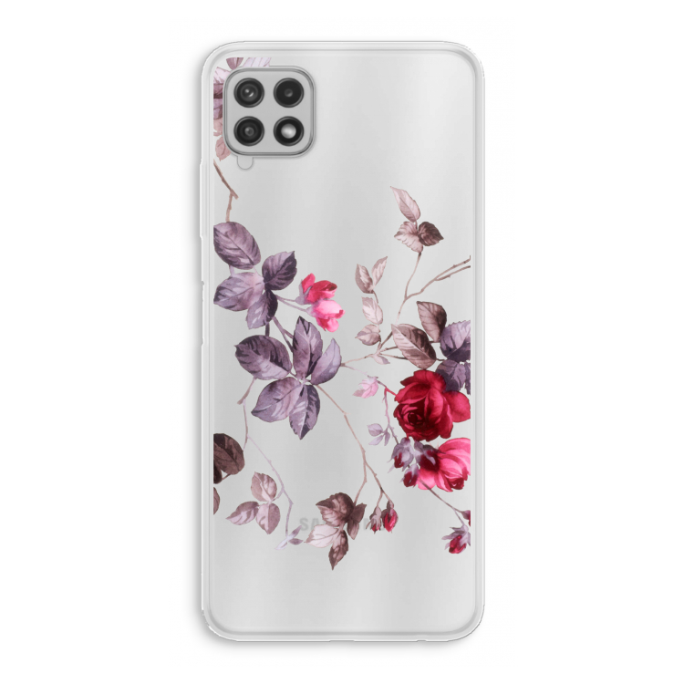 Mooie bloemen: Samsung Galaxy A22 4G Transparant Hoesje