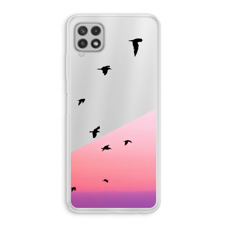 Fly away: Samsung Galaxy A22 4G Transparant Hoesje