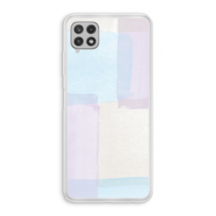 Square pastel: Samsung Galaxy A22 4G Transparant Hoesje