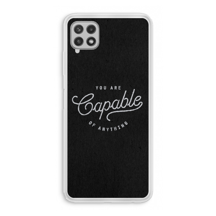 Capable: Samsung Galaxy A22 4G Transparant Hoesje