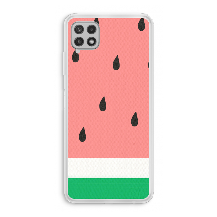 Watermeloen: Samsung Galaxy A22 4G Transparant Hoesje