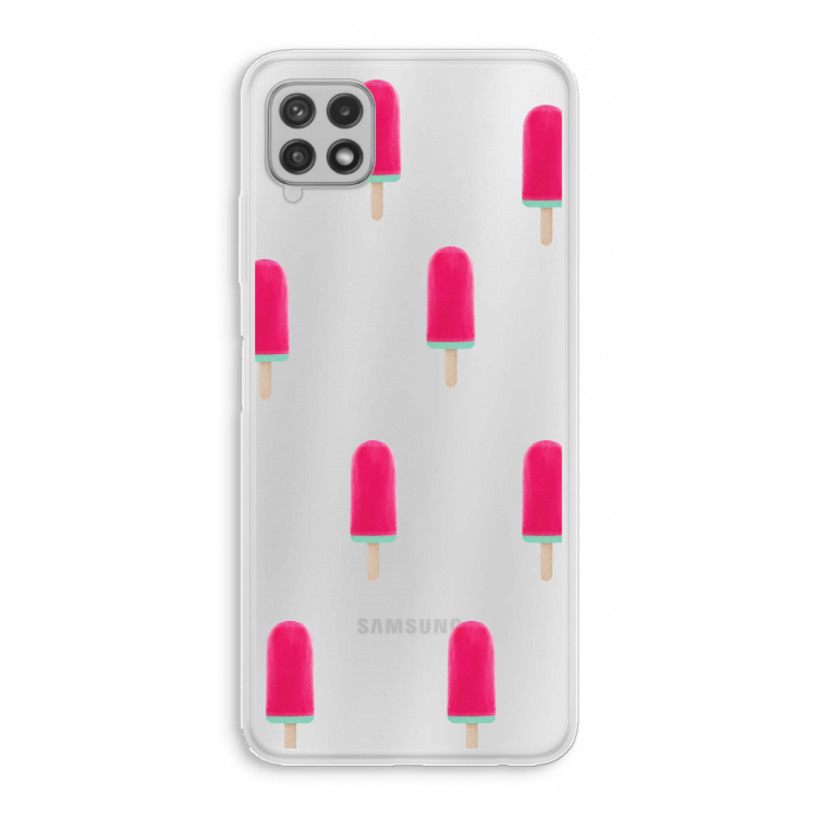 Waterijsje: Samsung Galaxy A22 4G Transparant Hoesje