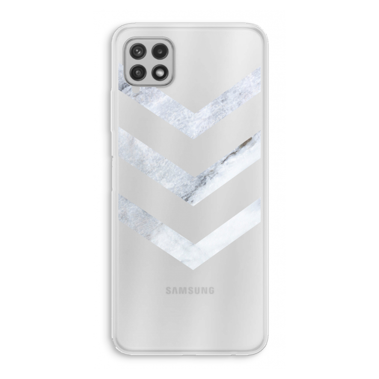 Marmeren pijlen: Samsung Galaxy A22 4G Transparant Hoesje