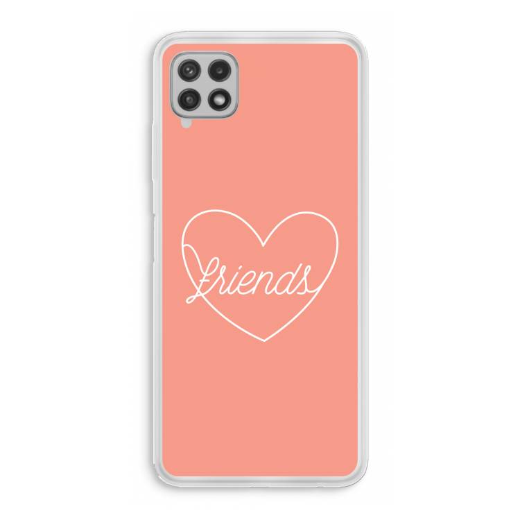 Friends heart: Samsung Galaxy A22 4G Transparant Hoesje