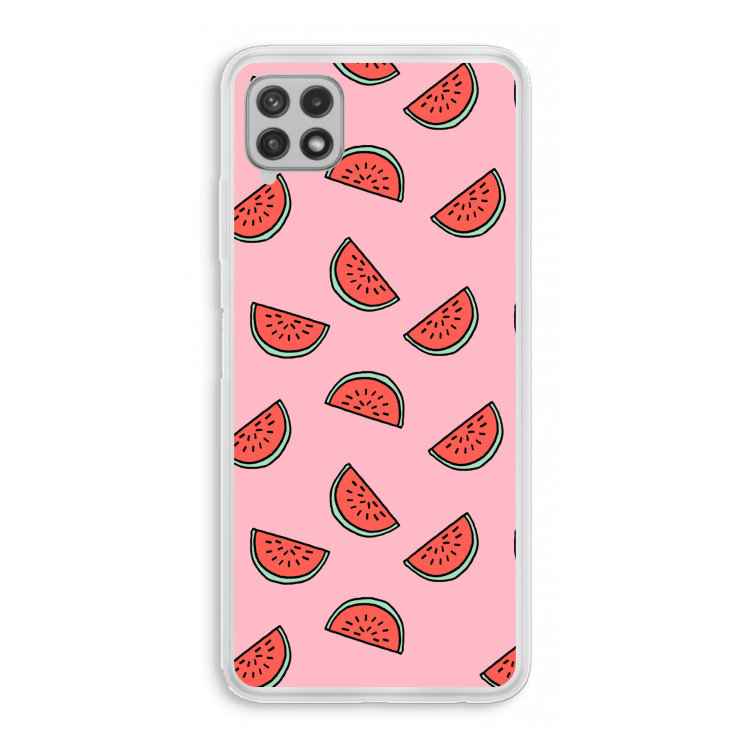 Watermeloen: Samsung Galaxy A22 4G Transparant Hoesje