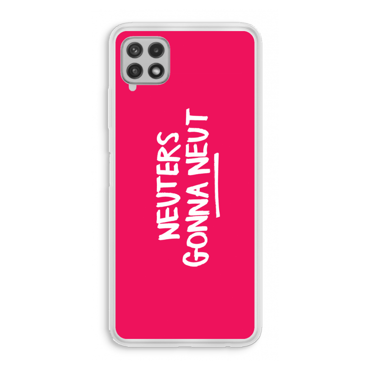 Neuters (roze): Samsung Galaxy A22 4G Transparant Hoesje