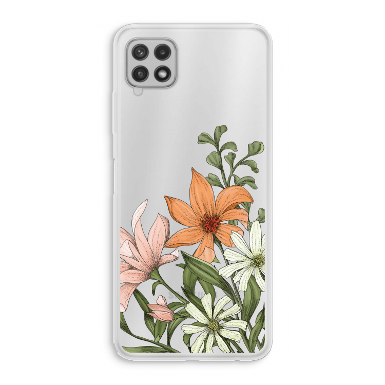 Floral bouquet: Samsung Galaxy A22 4G Transparant Hoesje