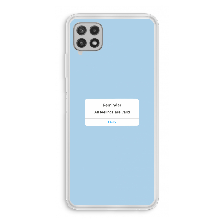Reminder: Samsung Galaxy A22 4G Transparant Hoesje