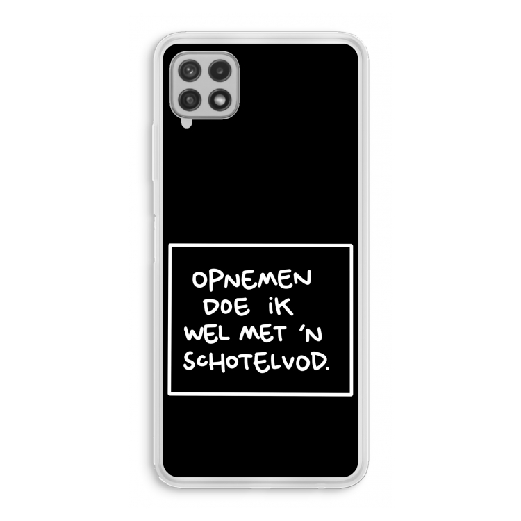 Schotelvod: Samsung Galaxy A22 4G Transparant Hoesje
