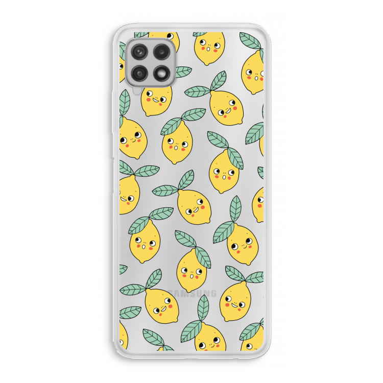 Citroenen: Samsung Galaxy A22 4G Transparant Hoesje