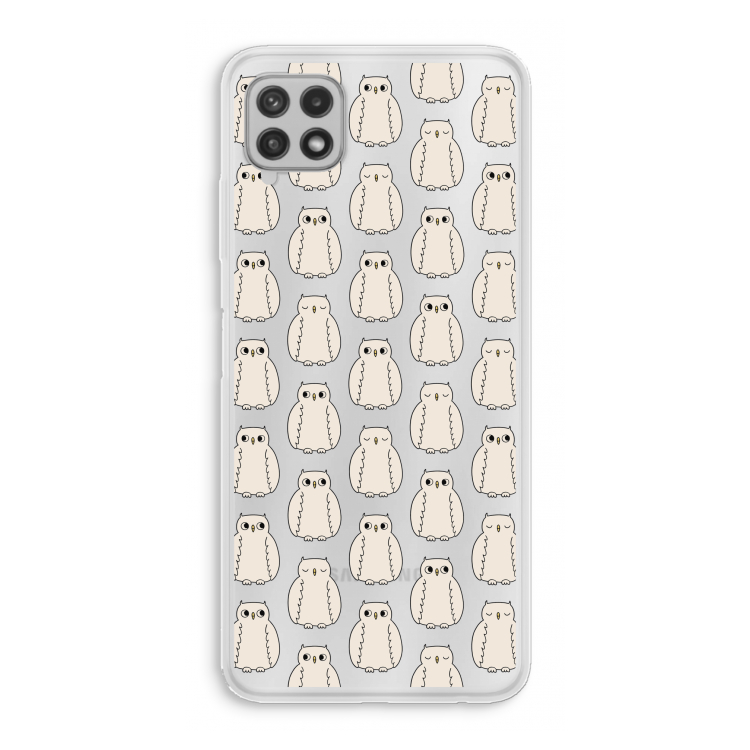 Uilen: Samsung Galaxy A22 4G Transparant Hoesje