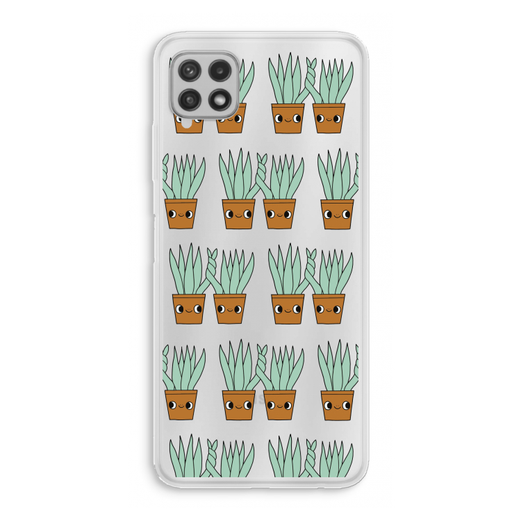 Sansevieria: Samsung Galaxy A22 4G Transparant Hoesje