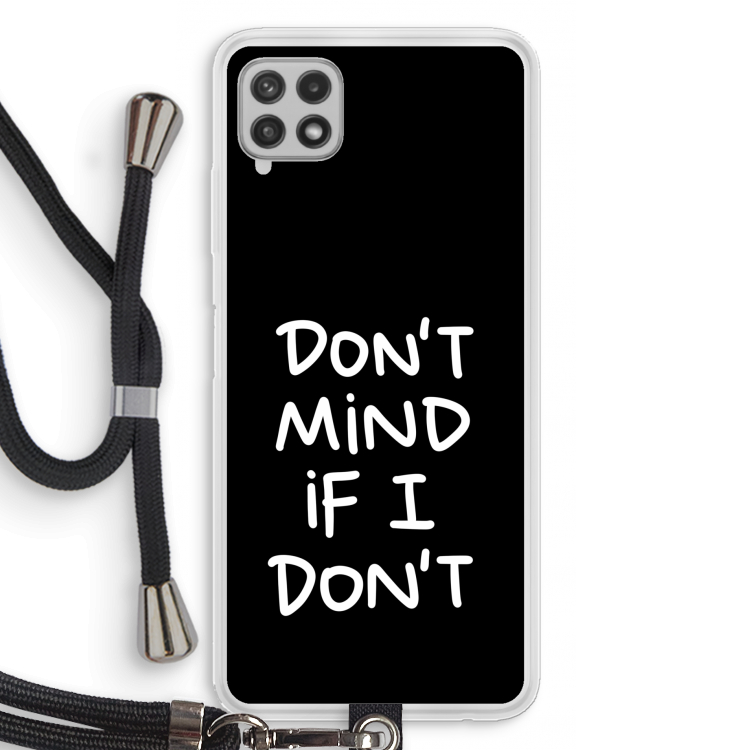 Don't Mind: Samsung Galaxy A22 4G Transparant Hoesje met koord