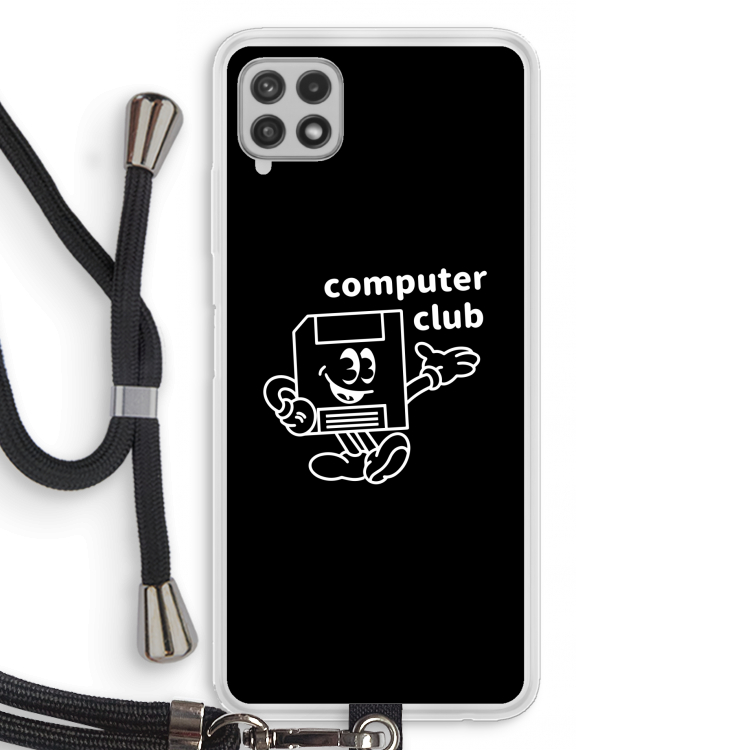 Floppyhead: Samsung Galaxy A22 4G Transparant Hoesje met koord