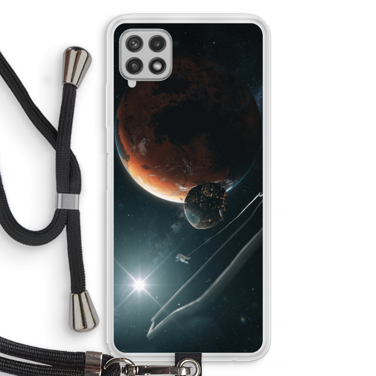 Mars Renaissance: Samsung Galaxy A22 4G Transparant Hoesje met koord