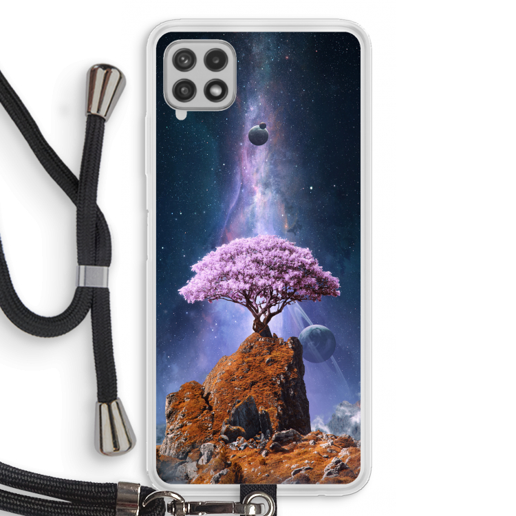 Ambition: Samsung Galaxy A22 4G Transparant Hoesje met koord