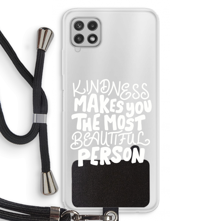 The prettiest: Samsung Galaxy A22 4G Transparant Hoesje met koord