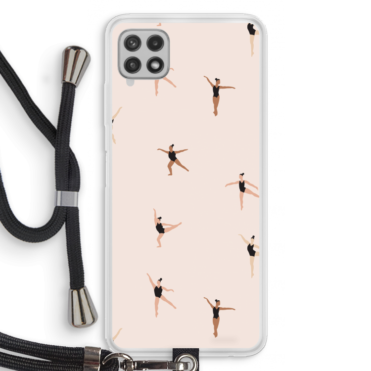 Dancing #1: Samsung Galaxy A22 4G Transparant Hoesje met koord