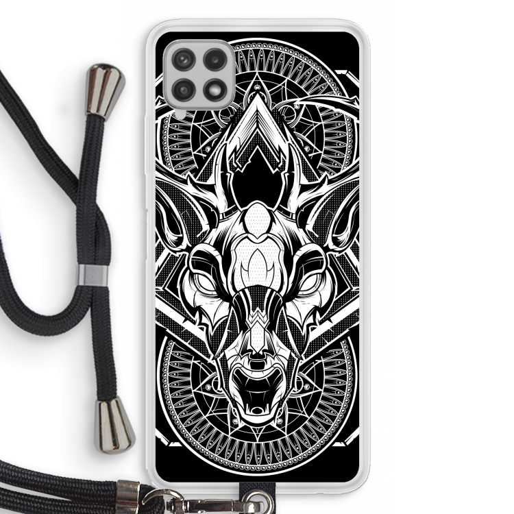 Oh Deer: Samsung Galaxy A22 4G Transparant Hoesje met koord