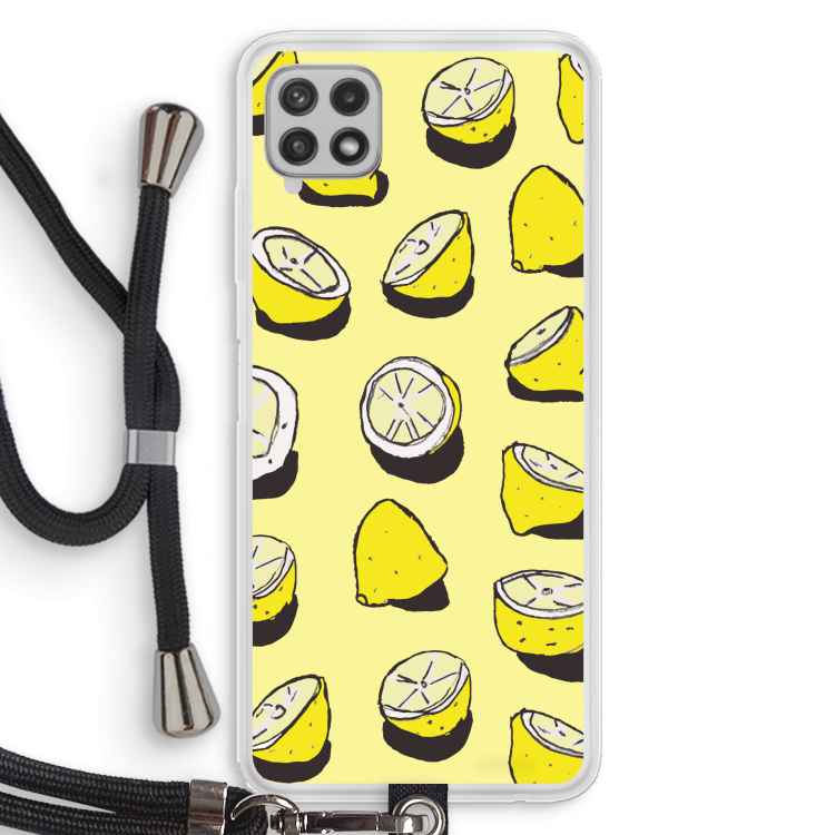 When Life Gives You Lemons...: Samsung Galaxy A22 4G Transparant Hoesje met koord