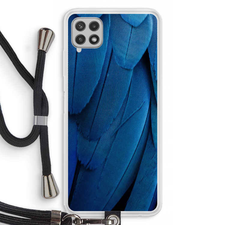 Pauw: Samsung Galaxy A22 4G Transparant Hoesje met koord