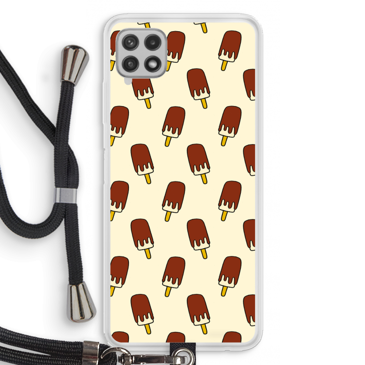 Yummy: Samsung Galaxy A22 4G Transparant Hoesje met koord