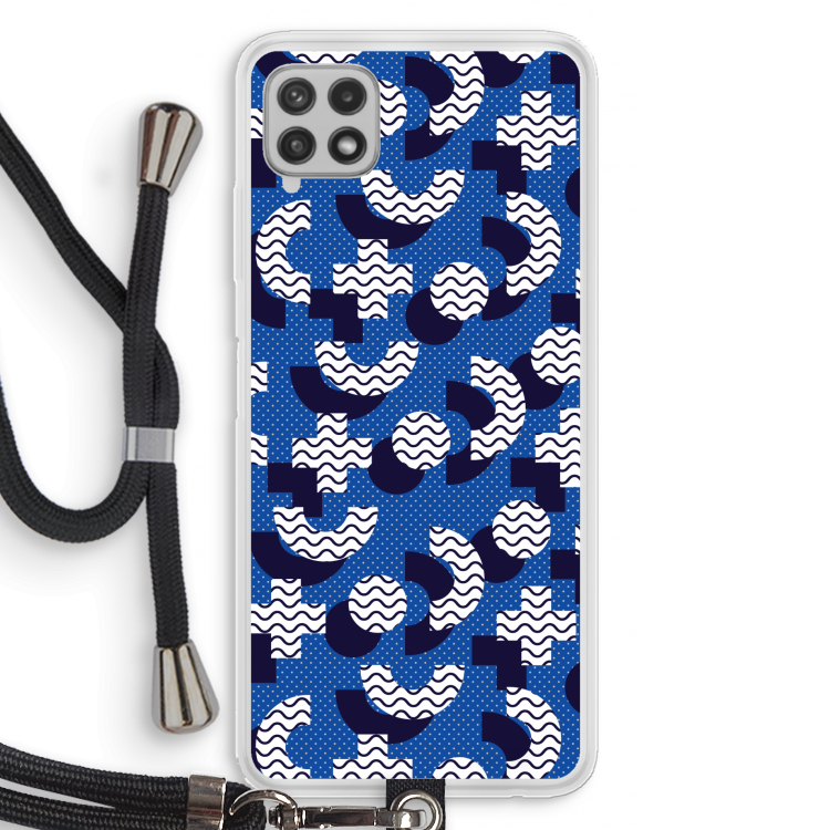 8-bit N°5: Samsung Galaxy A22 4G Transparant Hoesje met koord