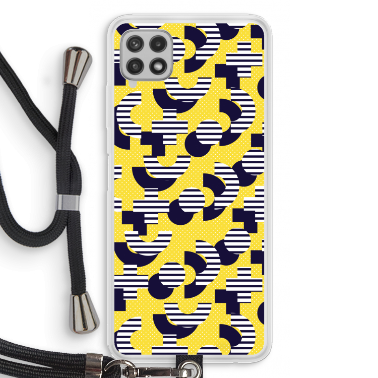 8-bit N°3: Samsung Galaxy A22 4G Transparant Hoesje met koord