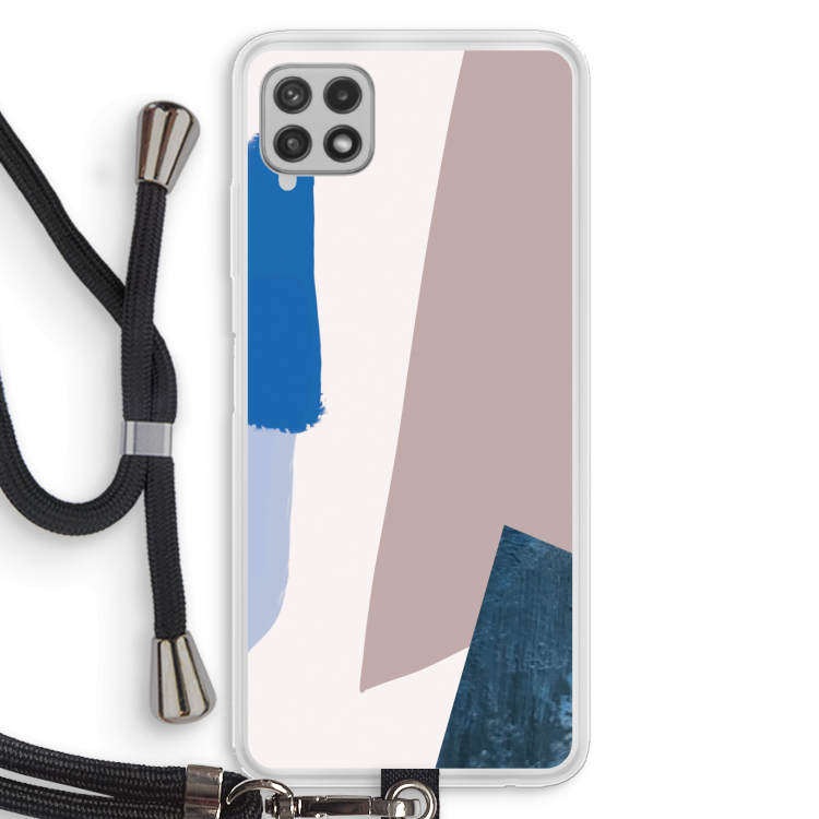 Lapis: Samsung Galaxy A22 4G Transparant Hoesje met koord