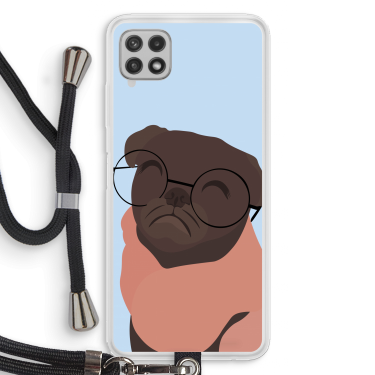 Ludo: Samsung Galaxy A22 4G Transparant Hoesje met koord