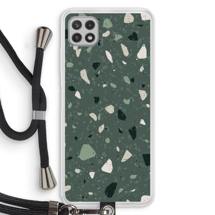 Terrazzo N°19: Samsung Galaxy A22 4G Transparant Hoesje met koord