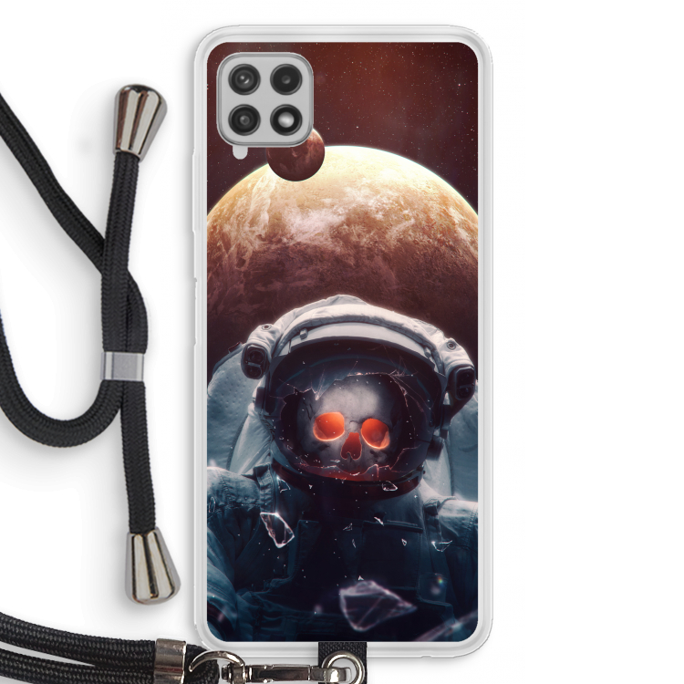 Voyager: Samsung Galaxy A22 4G Transparant Hoesje met koord