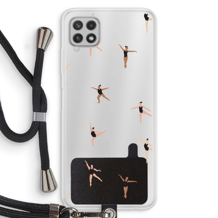 Dancing #1: Samsung Galaxy A22 4G Transparant Hoesje met koord