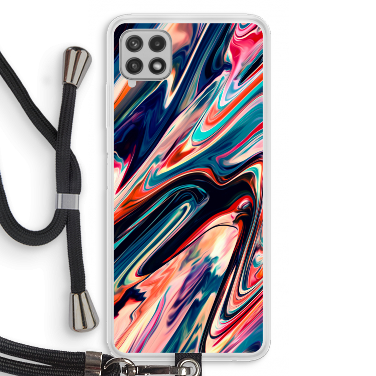 Quantum Being: Samsung Galaxy A22 4G Transparant Hoesje met koord