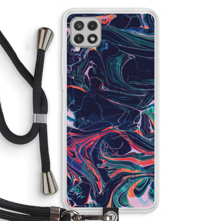 Light Years Beyond: Samsung Galaxy A22 4G Transparant Hoesje met koord