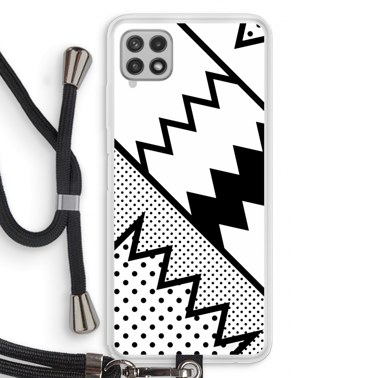 Pop Art #5: Samsung Galaxy A22 4G Transparant Hoesje met koord
