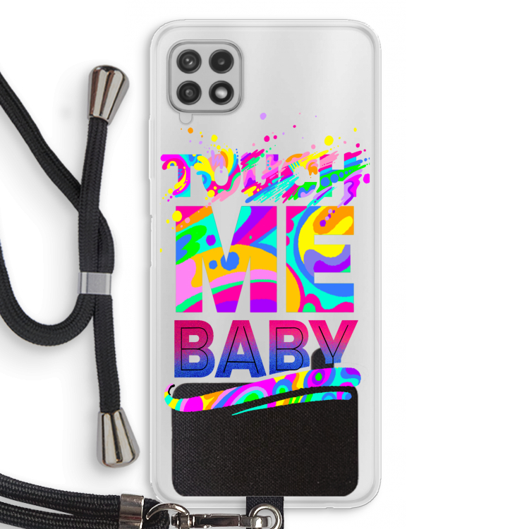 Touch Me: Samsung Galaxy A22 4G Transparant Hoesje met koord