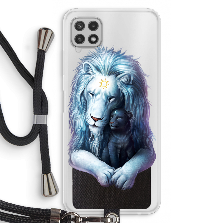 Child Of Light: Samsung Galaxy A22 4G Transparant Hoesje met koord