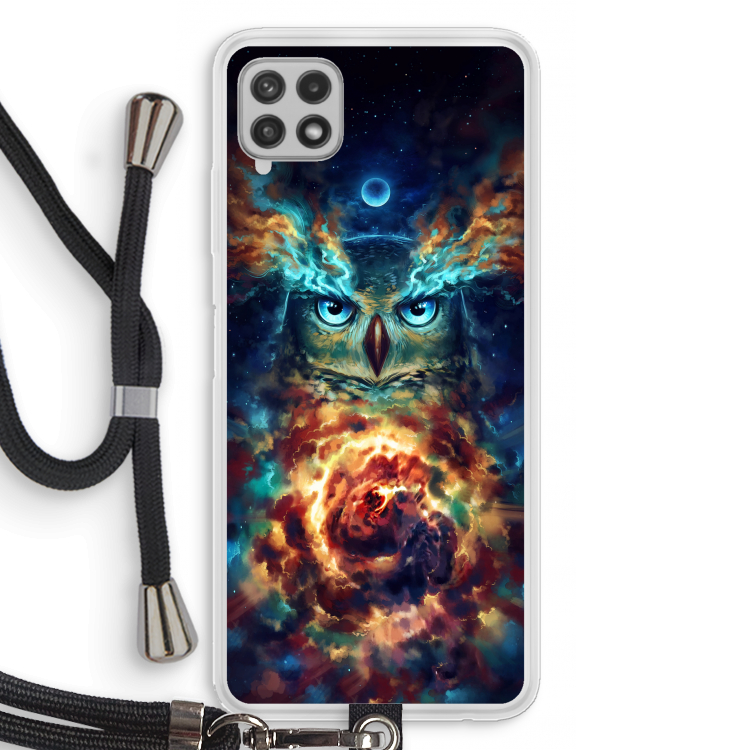 Aurowla: Samsung Galaxy A22 4G Transparant Hoesje met koord
