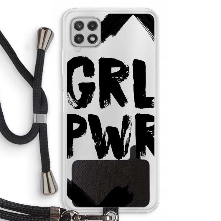 Girl Power #2: Samsung Galaxy A22 4G Transparant Hoesje met koord