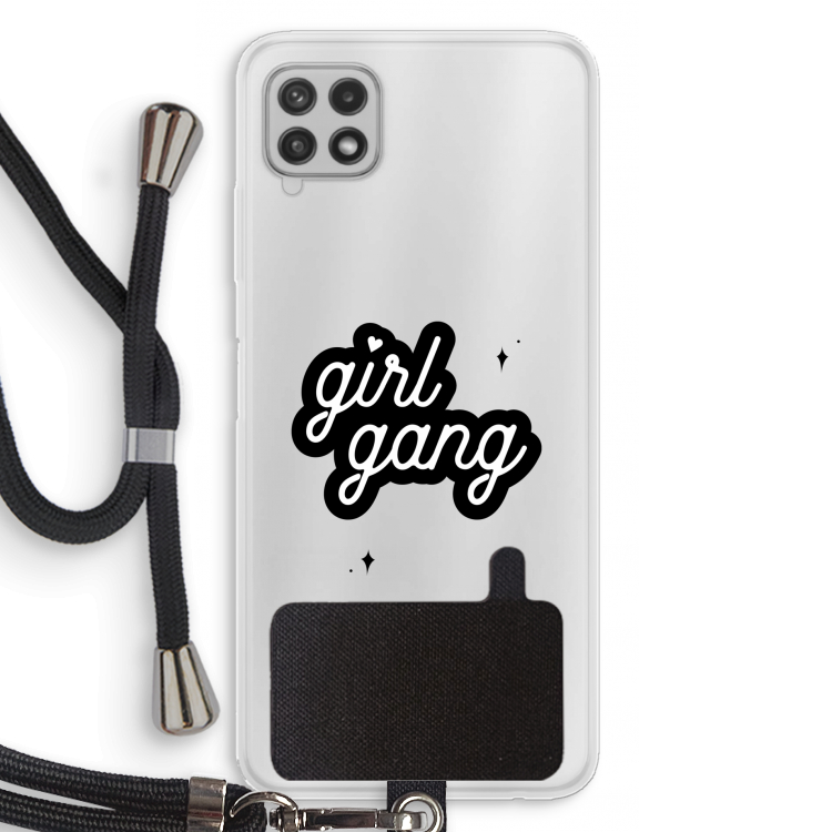 Girl Gang: Samsung Galaxy A22 4G Transparant Hoesje met koord