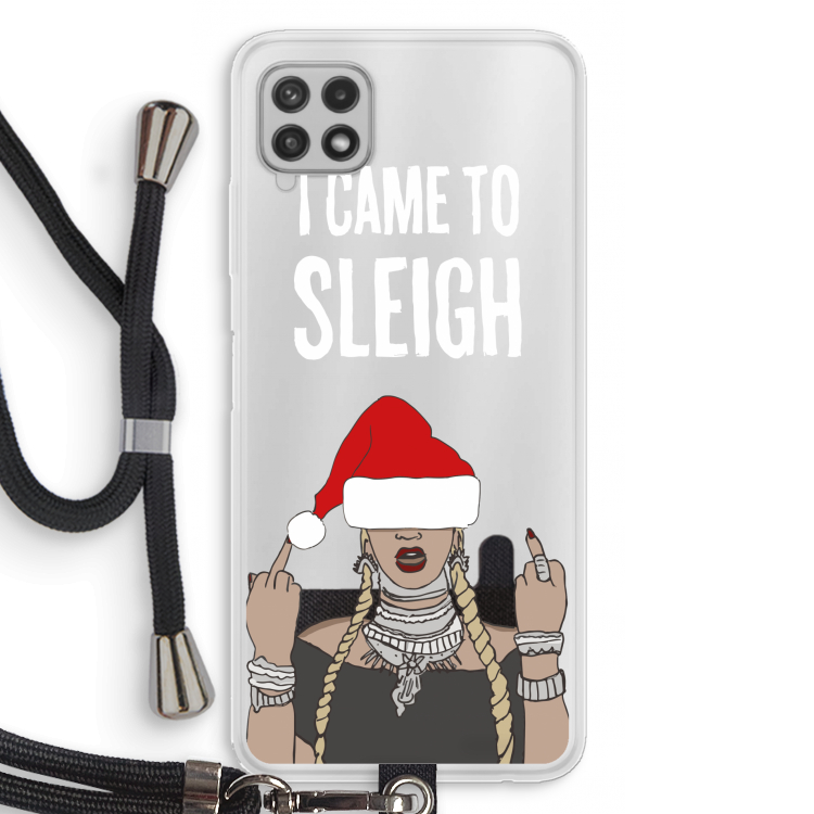 Came To Sleigh: Samsung Galaxy A22 4G Transparant Hoesje met koord