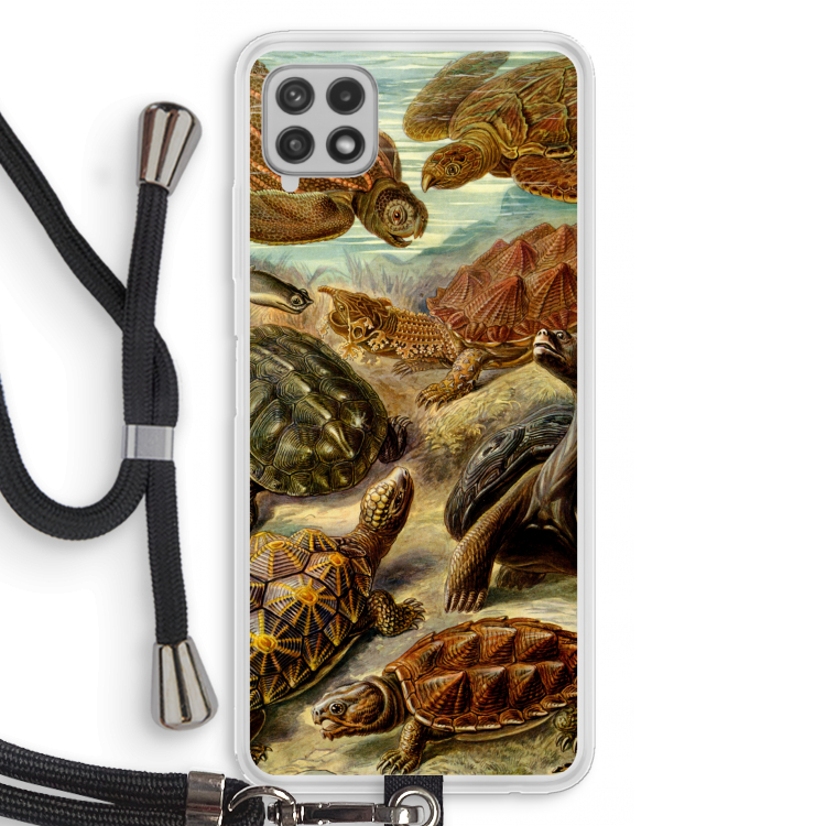 Haeckel Chelonia: Samsung Galaxy A22 4G Transparant Hoesje met koord